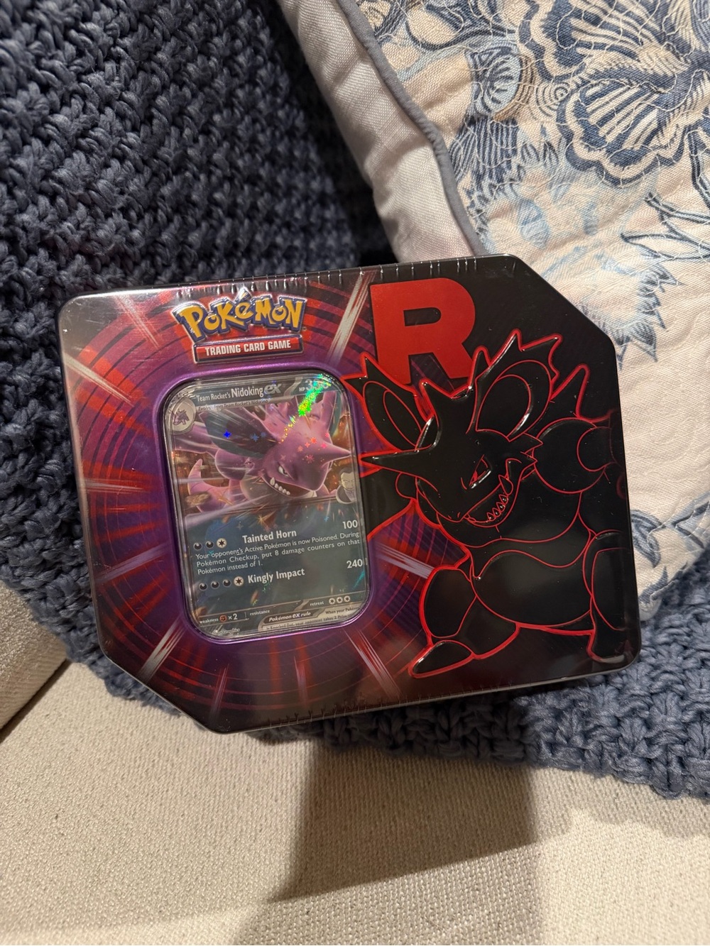 Pokemon Team Rocket Tin Nidoking ex new